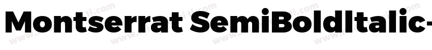 Montserrat SemiBoldltalic字体转换